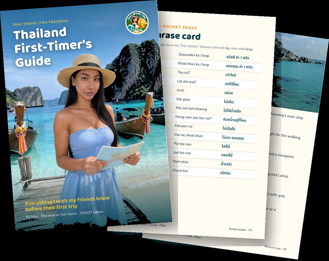 Thailand First-Timer's Guide with sample pages